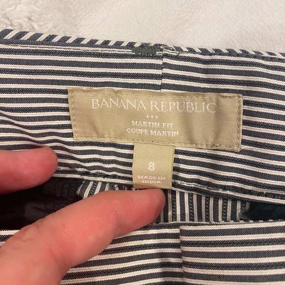 Banana Republic Martin Fit Striped Pants Size 8 - Picture 6 of 10